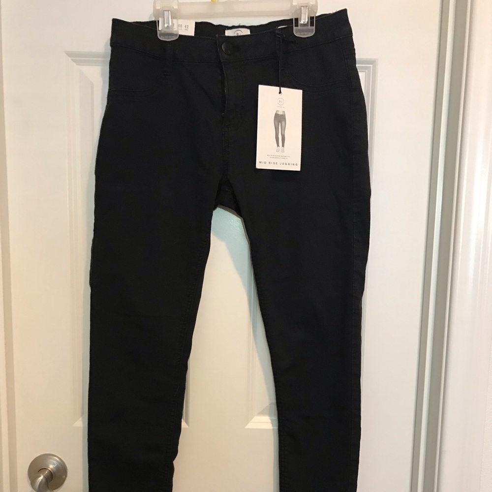 Black Mid Rise Cotton On Jeggings